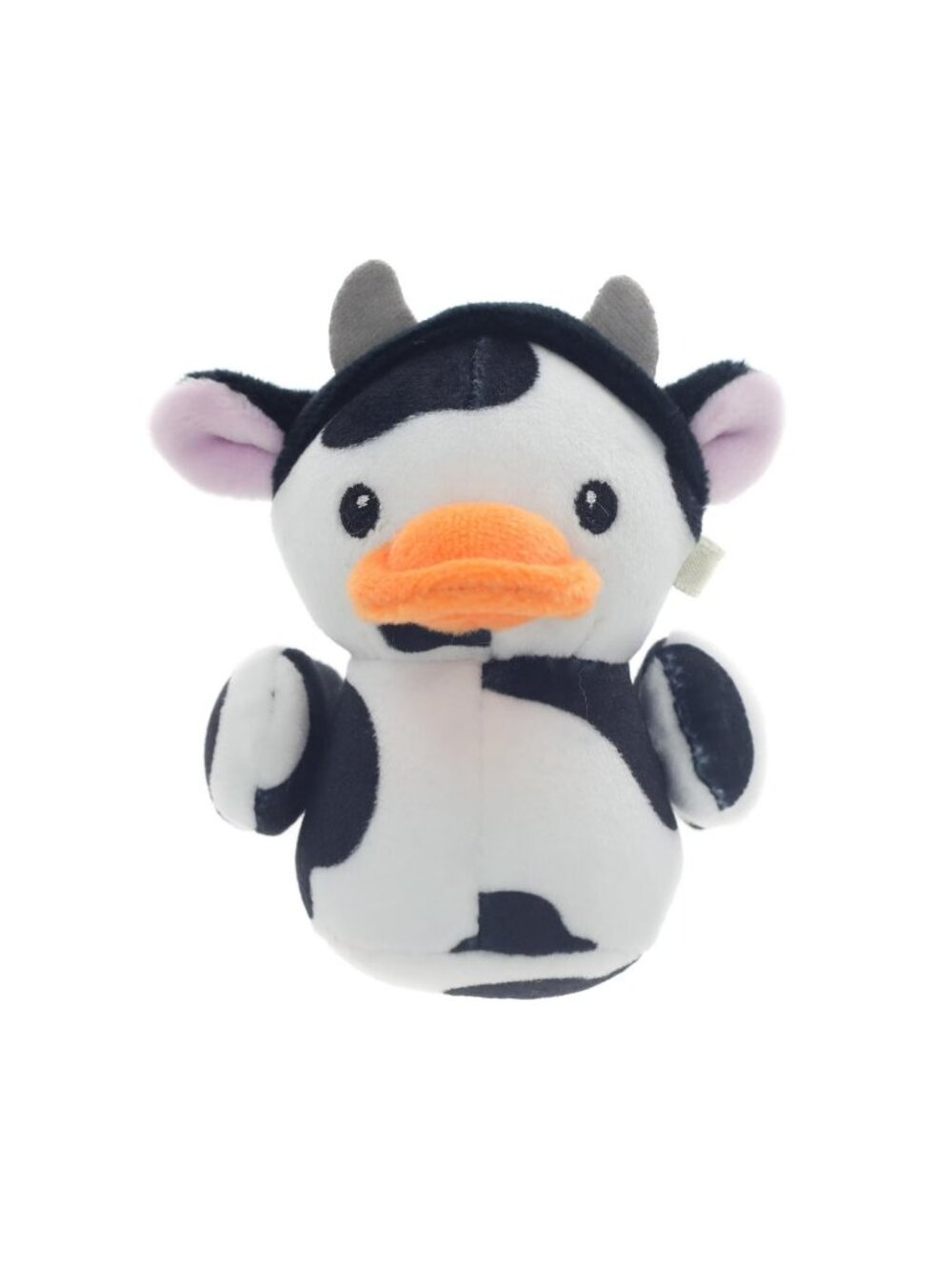 Quackerz Small 3" Cow Duck Plush Bessie